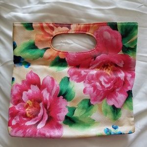 floral print clutch